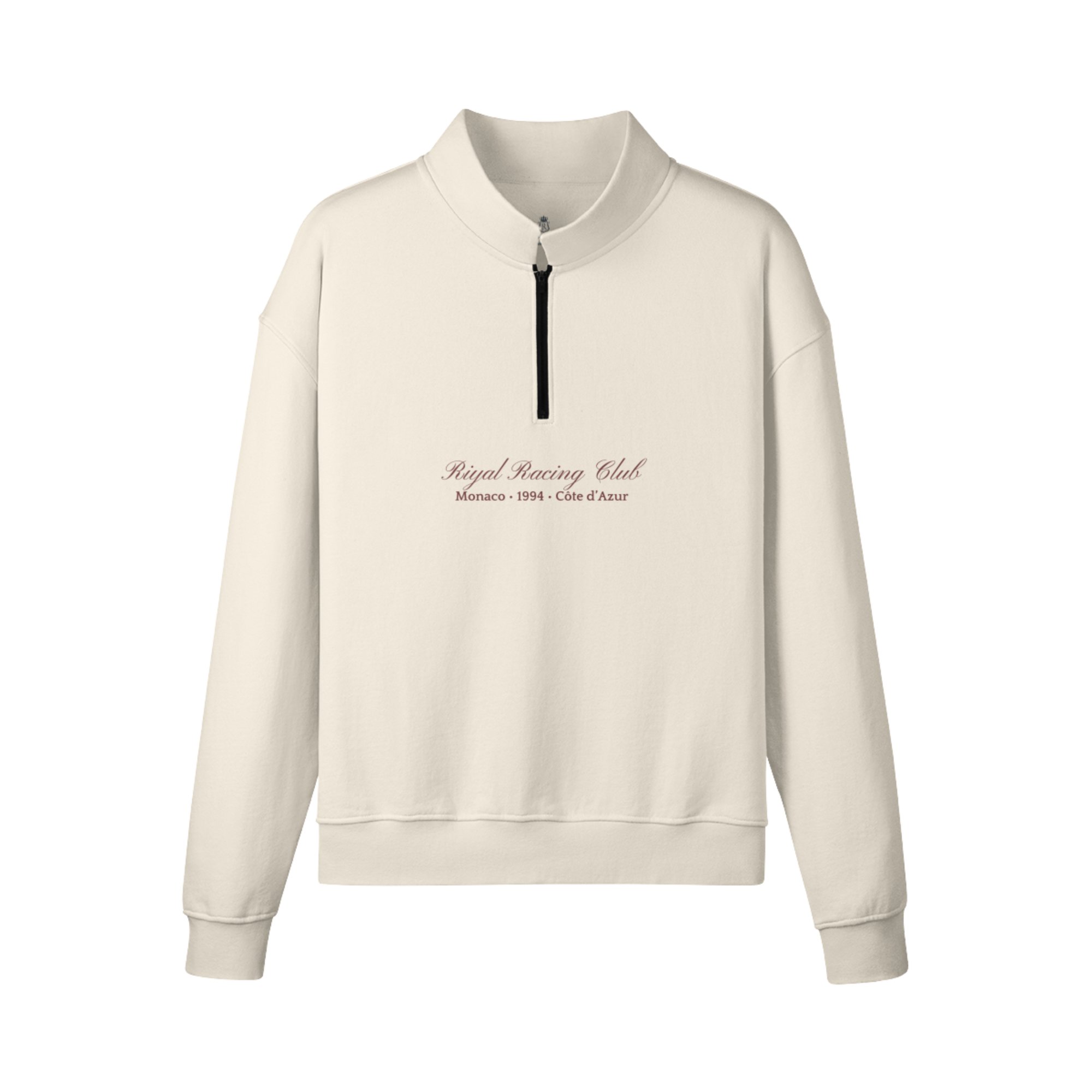 "Riyal Racing Club" Half Sip Sweater