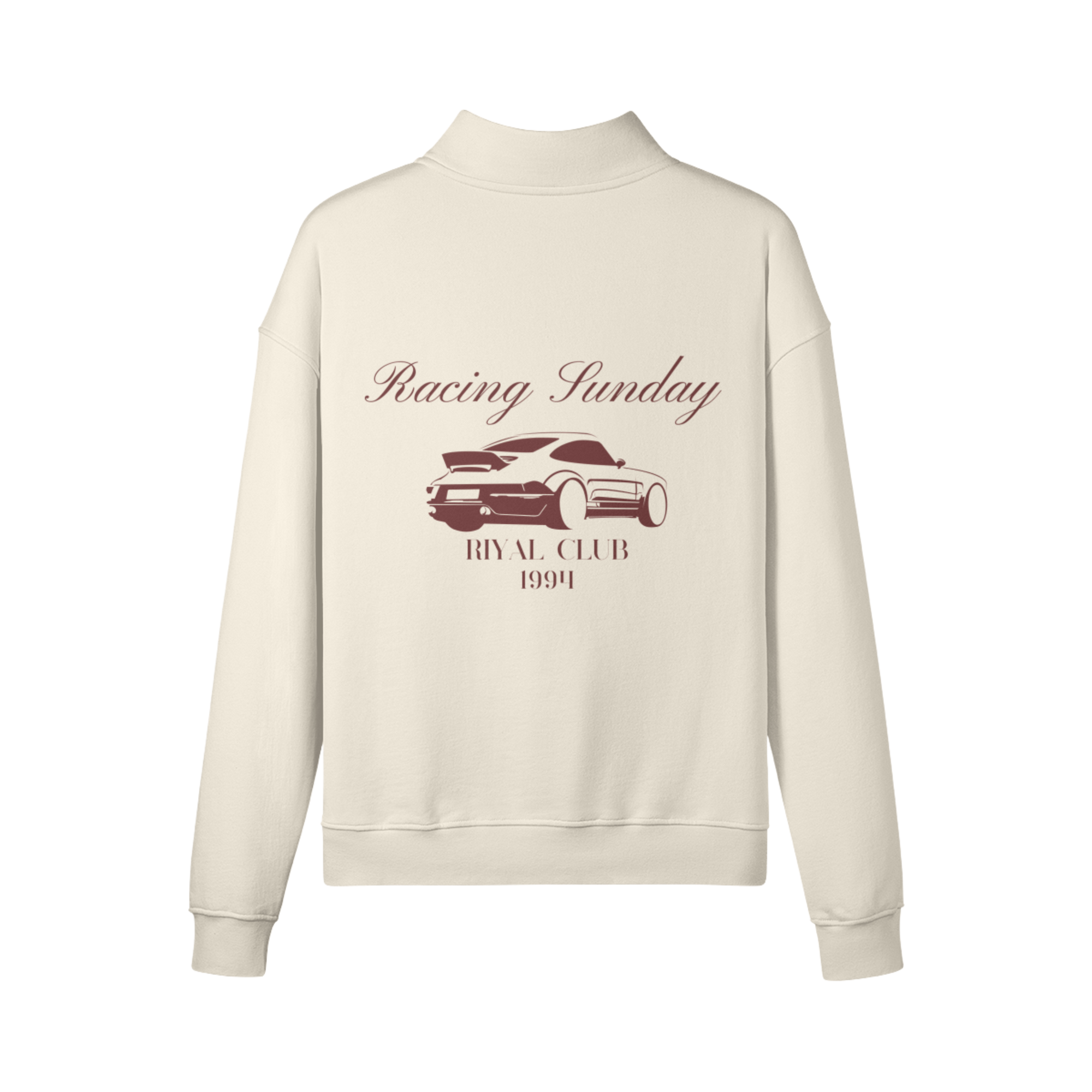 "Riyal Racing Club" Half Sip Sweater